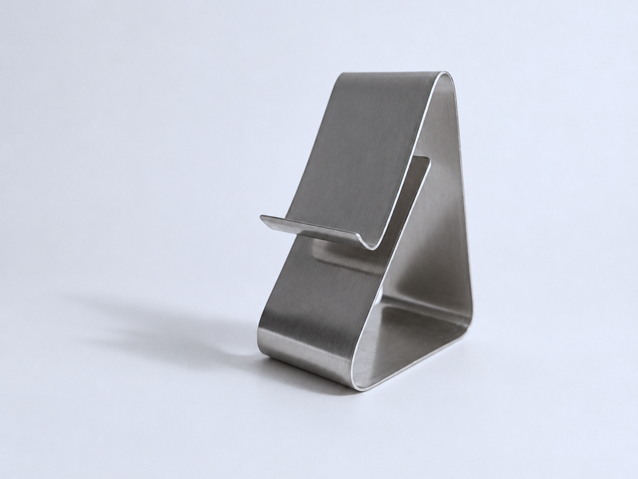 GIDE phone stand, isometric view